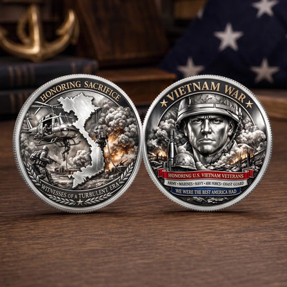 US Military Challenge Coin | 3D Enamel Commemorative Veteran Gift & Collection