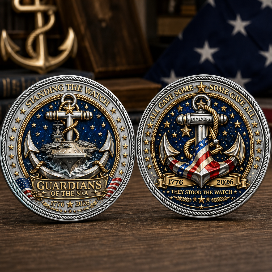 US Military Challenge Coin | 3D Enamel Commemorative Veteran Gift & Collection