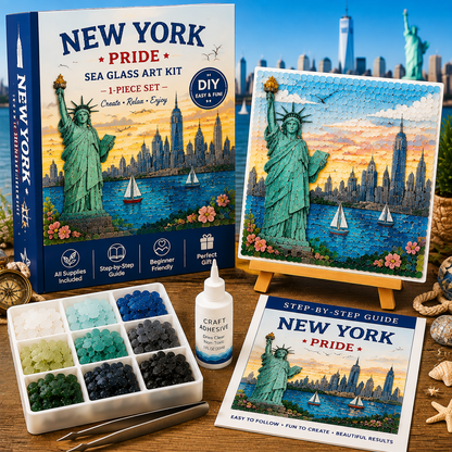 🇺🇸[State] Pride Sea Glass Art Kit