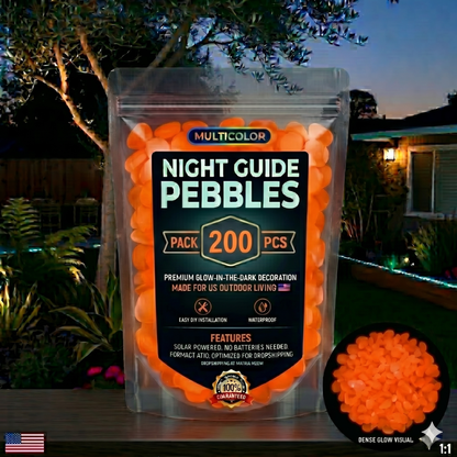 💥LAST DAY SALE 50%OFF💥🌈Colorful Glow-in-the-Dark Garden Stones