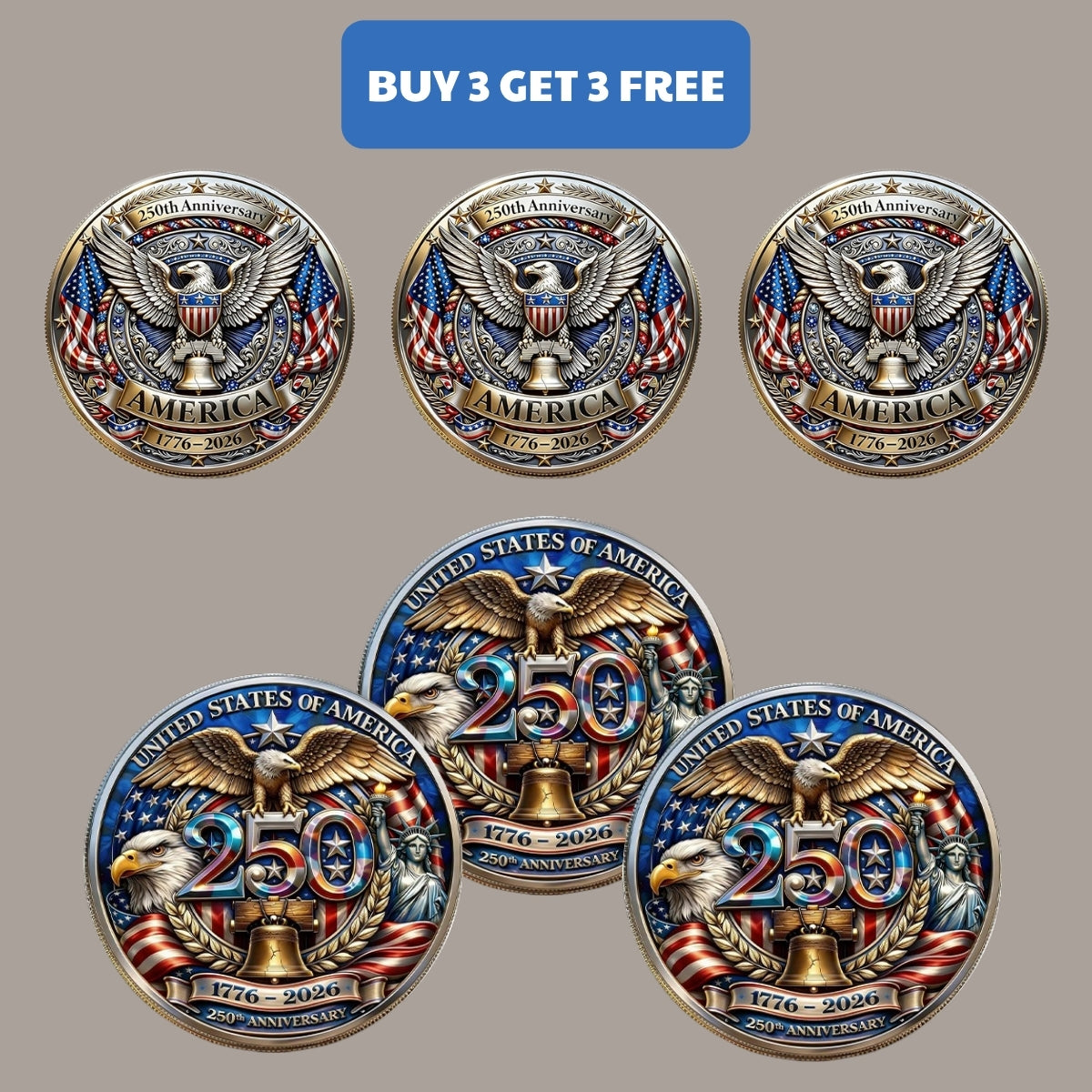 🔥Last Day 50% OFF🔥America 250 Years Commemorative Coin