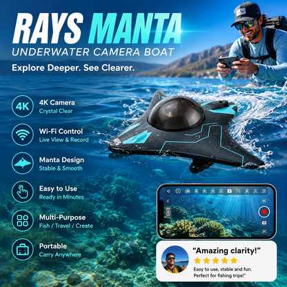 Explore the Underwater World🌍MantaVision – The app-controlled surface drone for exploring bodies of water