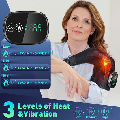 💙 Father’s Day Gift — 💥 Goodbye Shoulder Tension Heated Vibration Shoulder Brace for Daily Comfort 🎁✨