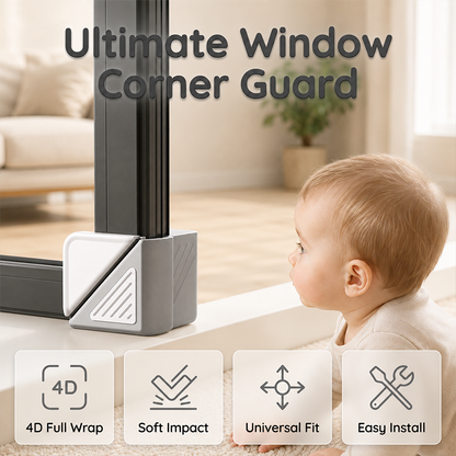 👧Window Corner Guard Baby Proofing Safety Bumper for Casement Windows