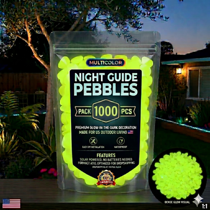 💥LAST DAY SALE 50%OFF💥🌈Colorful Glow-in-the-Dark Garden Stones