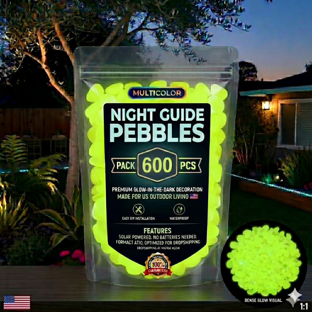 💥LAST DAY SALE 50%OFF💥🌈Colorful Glow-in-the-Dark Garden Stones